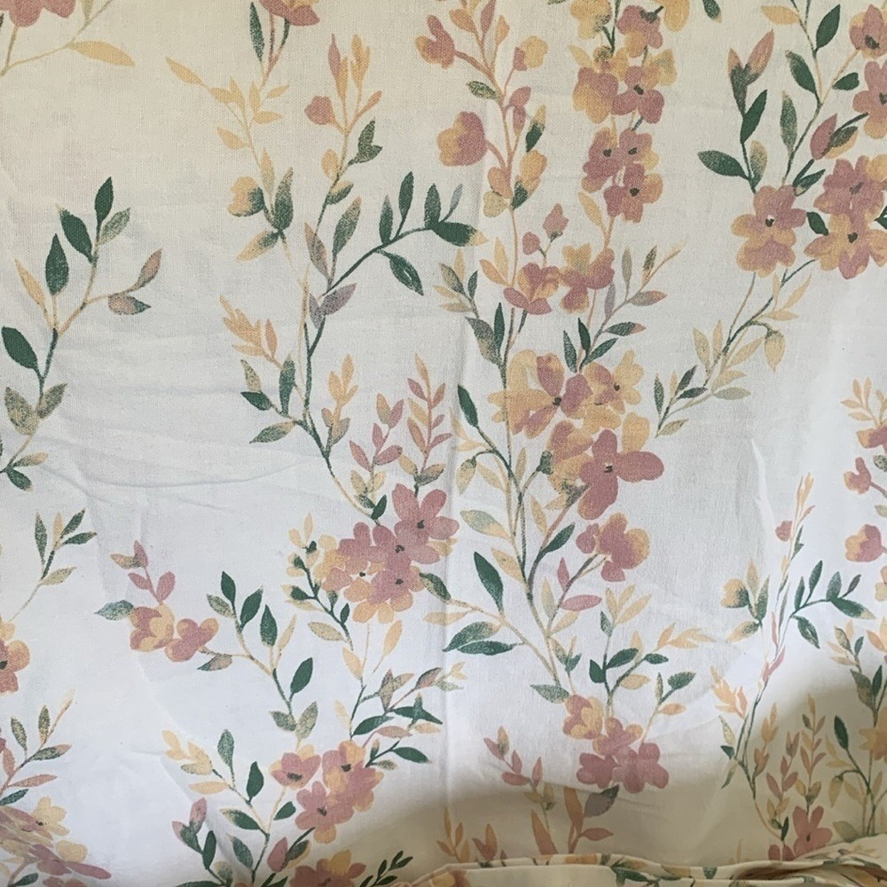 Huntington‎ Home shower curtain floral pink beige